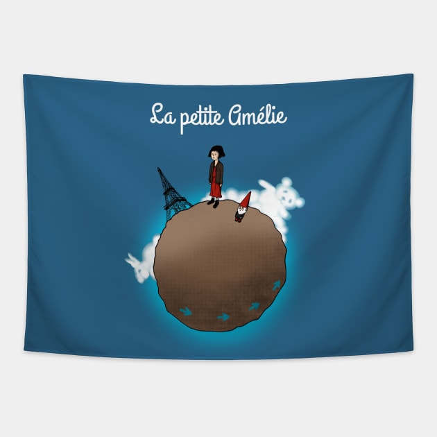 La petite Amélie Tapestry by rakelittle