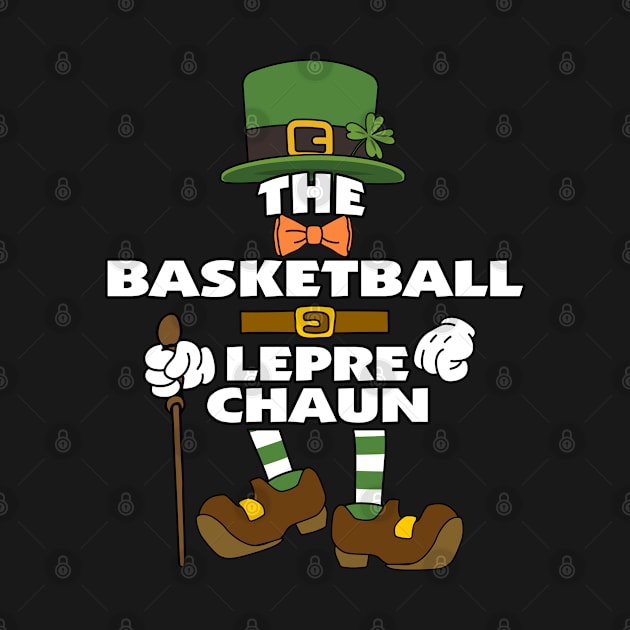 The Basketball Leprechaun St Patrick's Day Celebration Matching Outfits Group Attire by HappyGiftArt