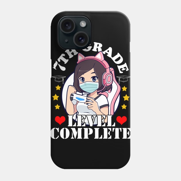 7th Grade Graduation Girl Loves Anime Gaming Girls Phone Case by Ramadangonim