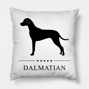 Dalmatian Black Silhouette Pillow