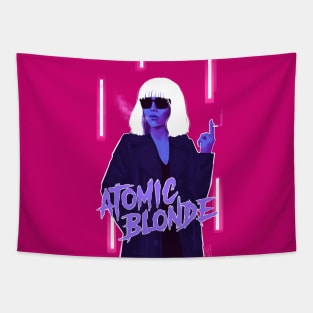 80s aesthetic atomic blonde Tapestry