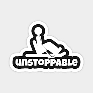 Unstoppable - Sit Ski Magnet