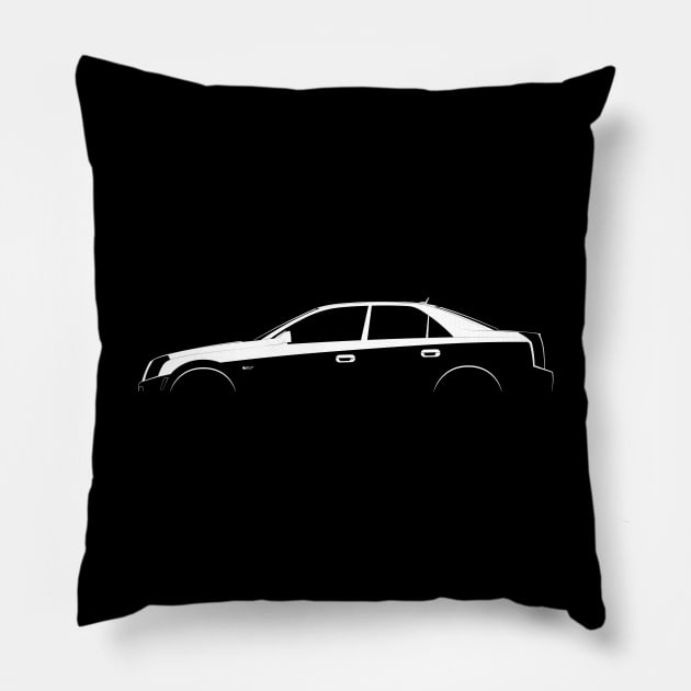 Cadillac CTS-V (2005) Silhouette Pillow by Car-Silhouettes