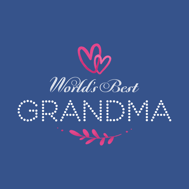 World's Best Grandma Tshirt Great Grandparent Gifts by Wintrly