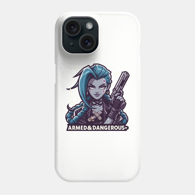 armed and dangerous- jinx power Phone Case by whatyouareisbeautiful
