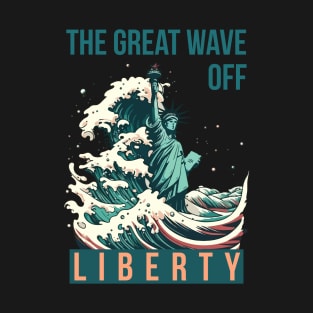 The Great Wave Off Liberty T-Shirt