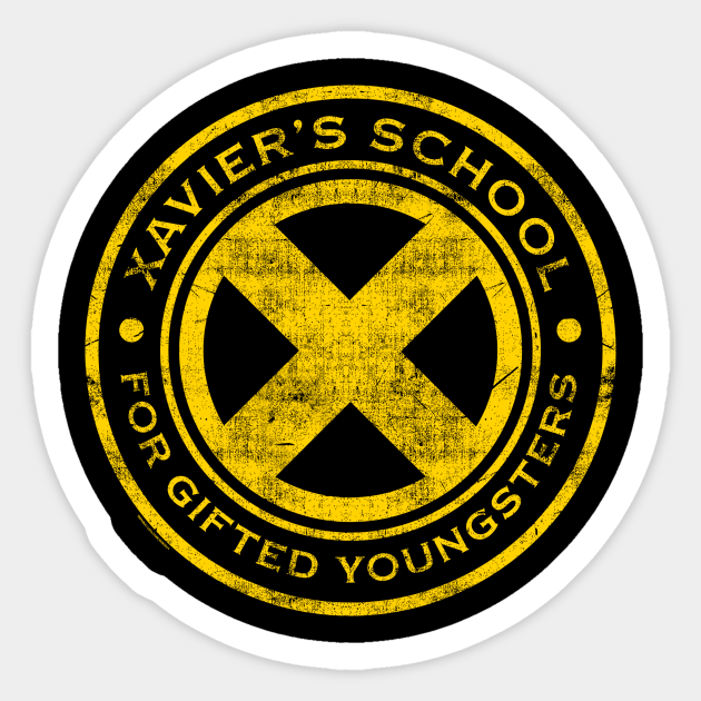 XAVIER'S SCHOOL - Gold - Robzilla - Sticker