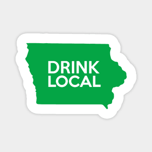 Iowa Drink Local IA Green Magnet