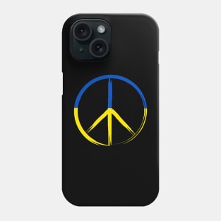 Ukrainian Flag Peace Sign Phone Case