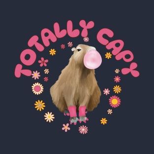 Cute 80's Capybara - Totally Capy Pun T-Shirt