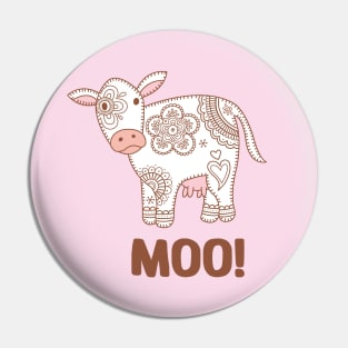 Paisley Cow Print - Moo Pin