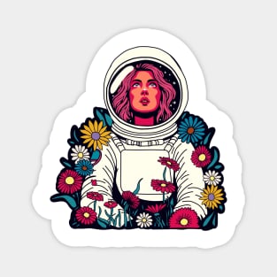 Space Woman Astronaut Magnet