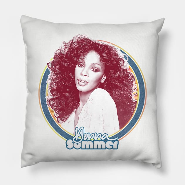 Donna Summer \\\\\ Retro Style Fan Art Design Pillow by DankFutura