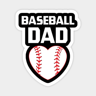 Baseball Dad, Baseball Player, Baseball Lover, Baseball Heart Magnet