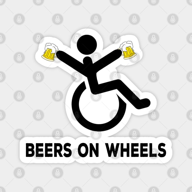 Beers on Wheels Magnet by DeesDeesigns