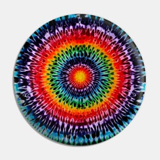 Rainbow tie dye Grateful Dead company Pride LGBT phish music festival tour Pin