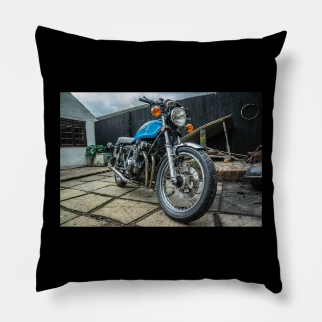 Suzuki GS750 Pillow by Silver Linings