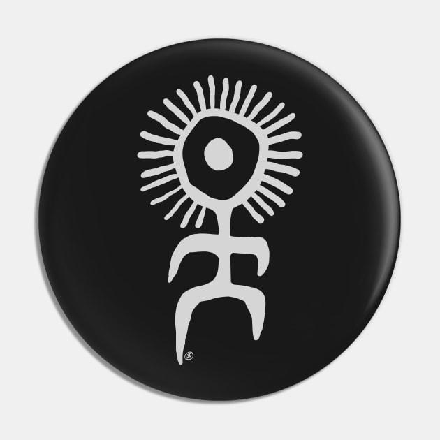 Symbol of the Sun (Petroglyph) Pin by oscarsanchez