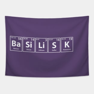 Basilisk (Ba-Si-Li-S-K) Periodic Elements Spelling Tapestry