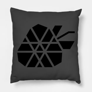 appery heart black Pillow