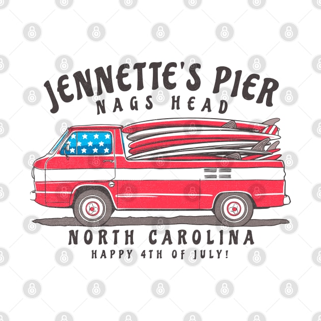 Jennette’s Pier, NC Summer Surfboards on the Fourth by Contentarama