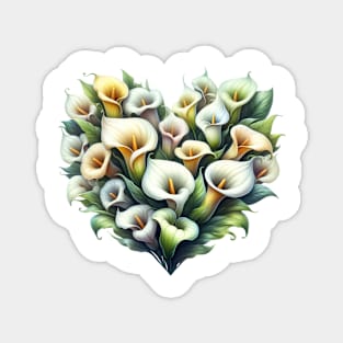 Heart Shaped Flowers Magnet