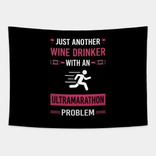 Wine Drinker Ultramarathon Ultra Distance Running Tapestry