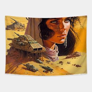 We Are Floating In Space - 90 - Sci-Fi Inspired Retro Artwork Tapestry