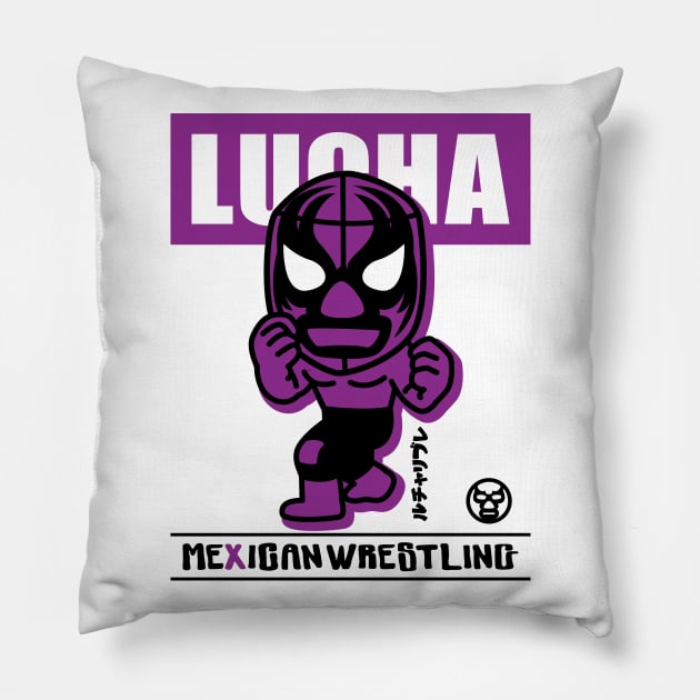 MEXICAN WRESTLING#5 Pillow by RK58