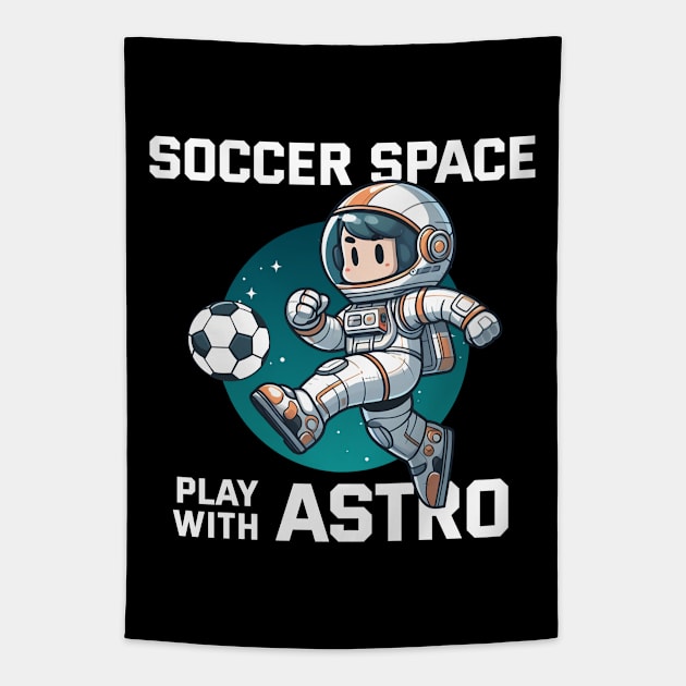 Soccer Space - Play with Astro Tapestry by mirailecs