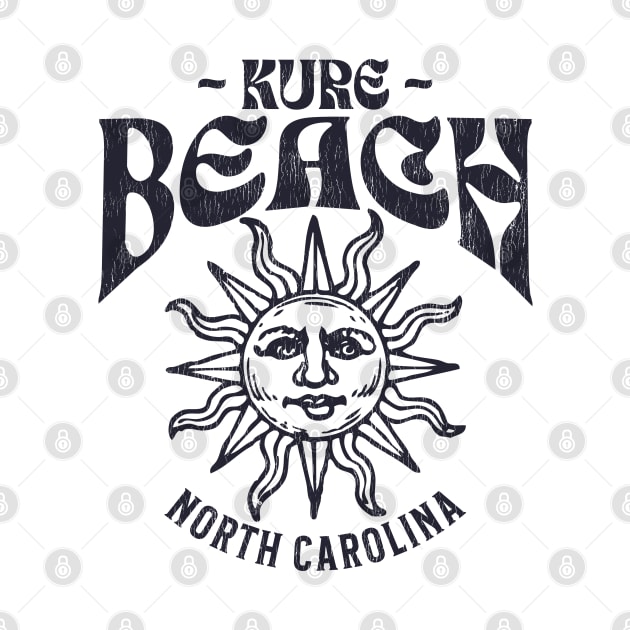 Kure Beach, NC Summertime Vacationing Watchful Sun by Contentarama