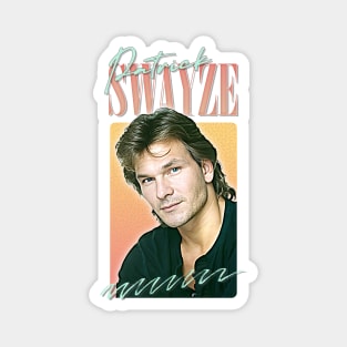 Patrick Swayze •  • Retro Graphic Design Magnet