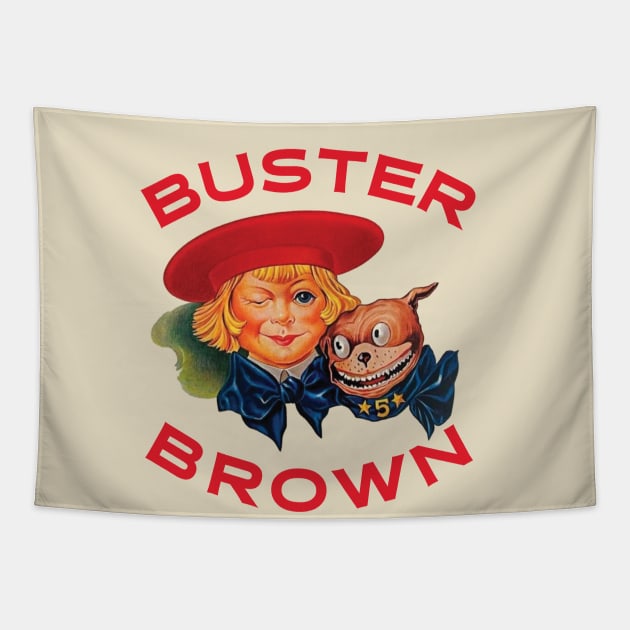 Buster Brown Tapestry by MindsparkCreative