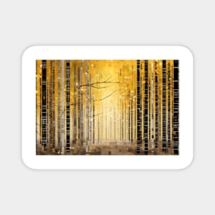 Forest Landscape Art Decor Paint Mosaic Magnet