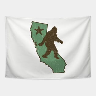 California Bigfoot (vintage distressed look) Tapestry