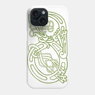 Celtic Green Dragon Phone Case