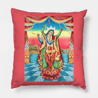 Shri Shri Guranga Avatara, Hindu God Vishnu’s Avatar Krishna 1895 Pillow