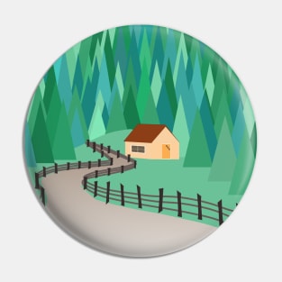 House in the forest Pin