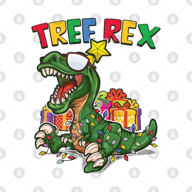 Dinosaur Christmas Tree Rex by RAWRTY ANIMALS