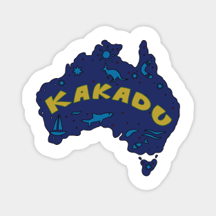 AUSTRALIA MAP AUSSIE KAKADU Magnet