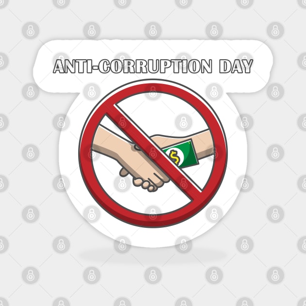 anti Corruption day Magnet by fflat hds