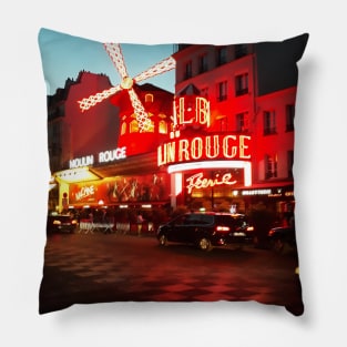 Moulin Rouge in Paris Pillow