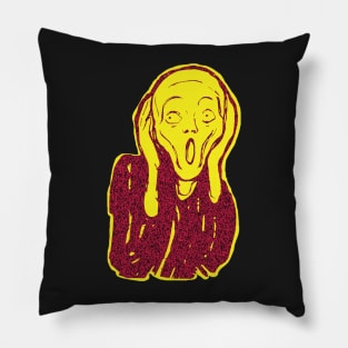 The Scream, Skrik (Shriek).  Der Schrei der Natur (The Scream of Nature) TORSO and above Pillow