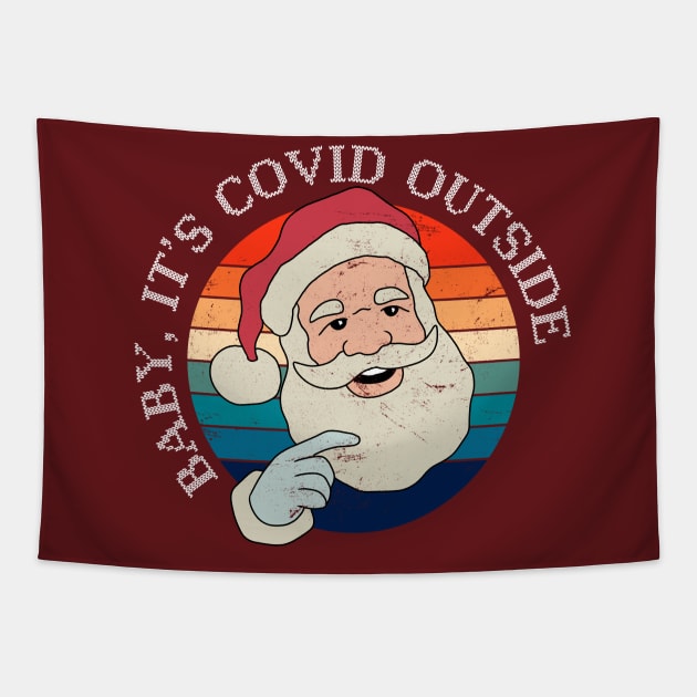 Funny Christmas Santa Claus Tapestry by ShopBuzz