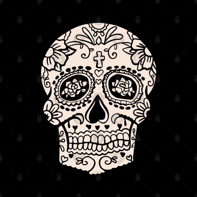 Day of the Dead Sugar Skull by Cofefe Studio