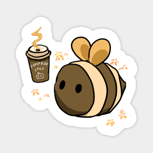 Pumpkin Spice Bee Magnet