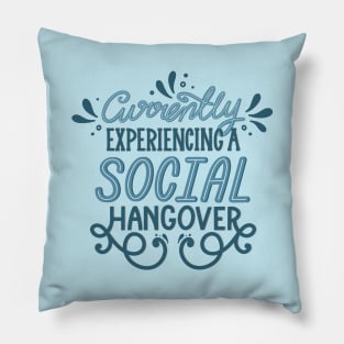 Introvert Social Hangover Pillow