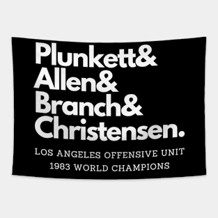 1983 World Champion Los Angeles Offense T-Shirt Tapestry