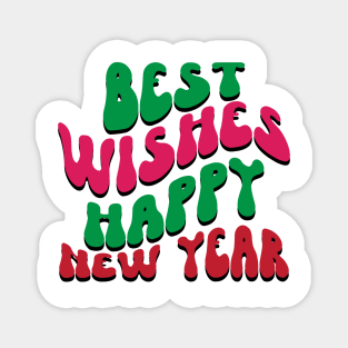 Bes wishes happy new year Magnet