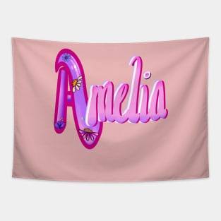 Amelia Girls and womens Personalized Custom name Amelia Tapestry